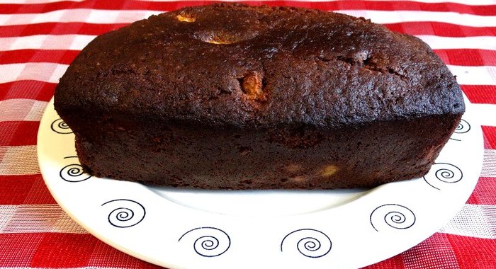 Кекс с персиками