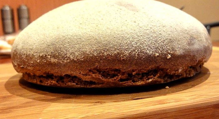 Постный хлеб без дрожжей