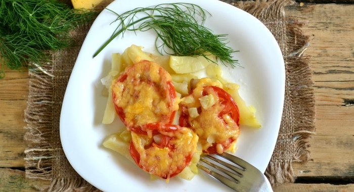 Вегетарианская запеканка из картофеля