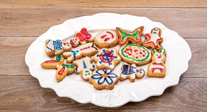 Имбирное печенье в лимонной глазури