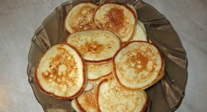 Оладьи из кабачка на кефире