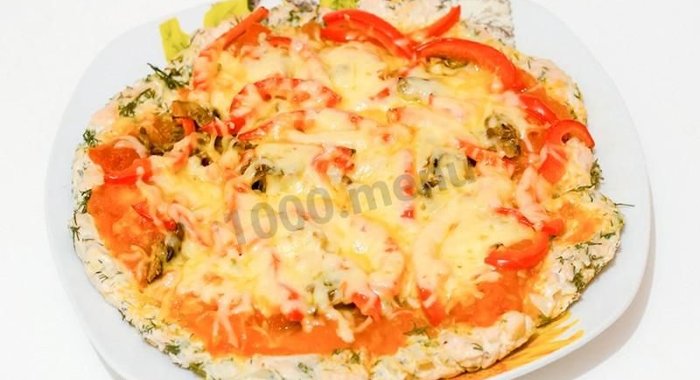 Пицца без муки диетическая