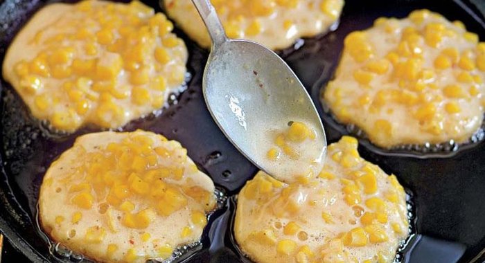 Кукурузные оладьи