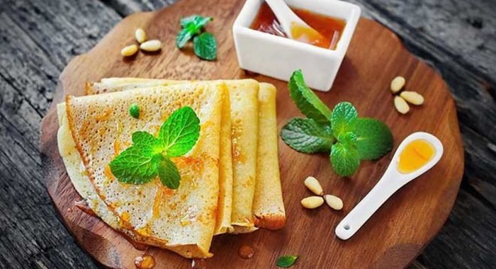 Креп Сюзетт с апельсиновым соусом