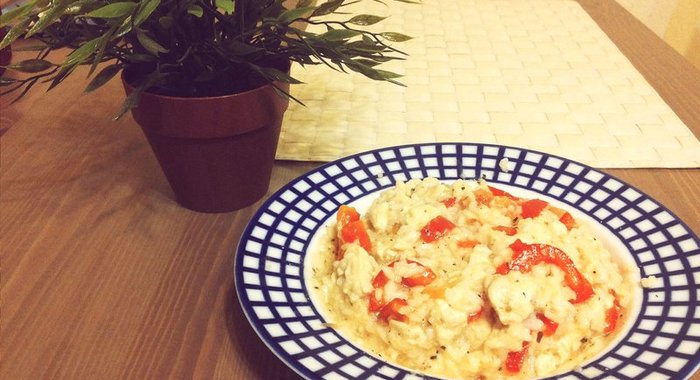 Куриное рагу с овощами и рисом