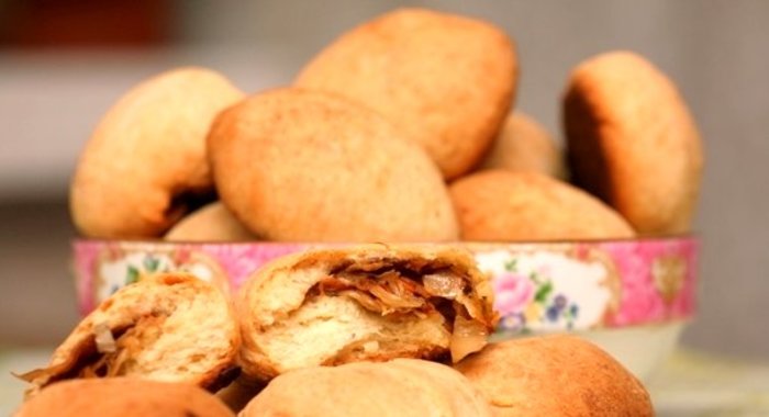 Постные пирожки с капустой