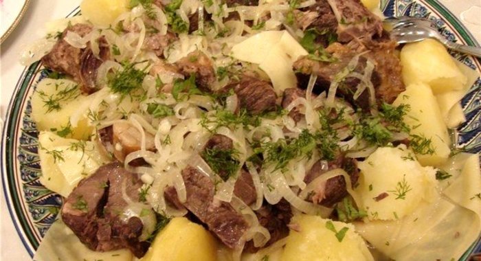 Бешбармак с картошкой