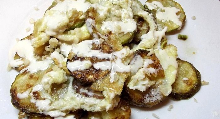 Кабачковая запеканка с яйцами