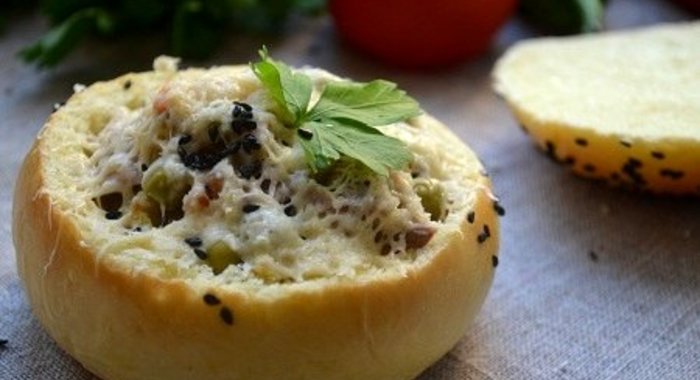 Съедобная тарелка с рагу