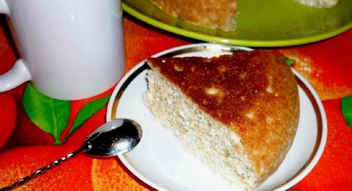 Нежная творожная запеканка с овсяными отрубями