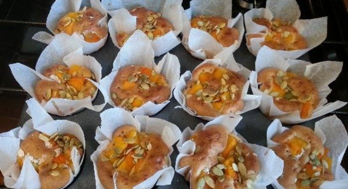 Маффины с розмарином и тыквой