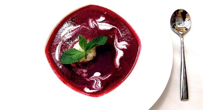 Суп-пюре из свежих ягод