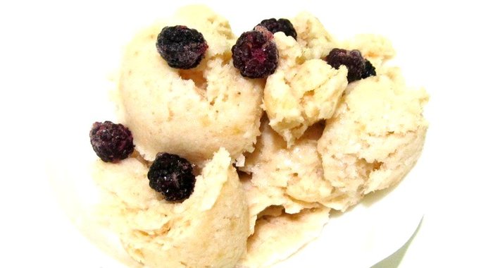 Бананово-кефирное мороженое