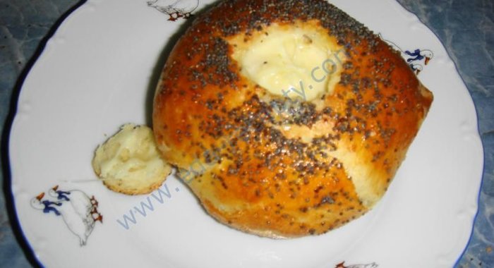 Булка с омлетом