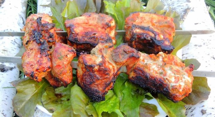 Свинина в овощном маринаде