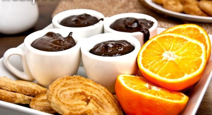 Шоколадный крем с клементинами