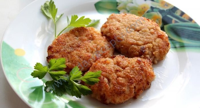 Котлеты из кальмара