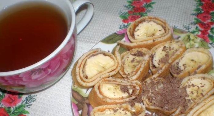 Блины с бананом