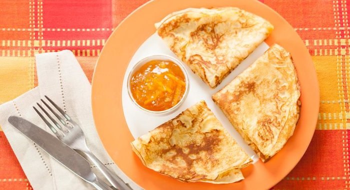 Блинчики на сливках