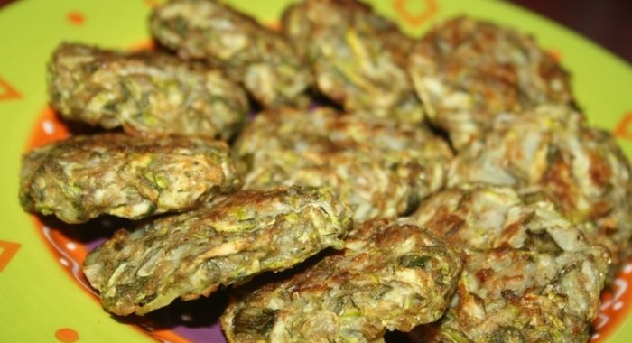 Кабачковые оладьи в духовке (без масла)