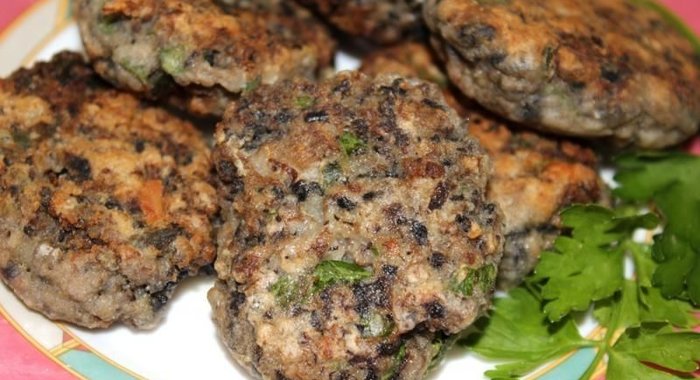 Грибные котлеты