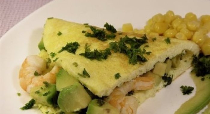 Омлет с морепродуктами