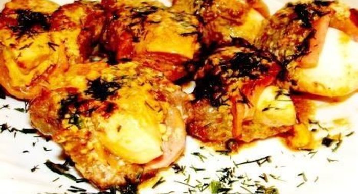 Котлеты с начинкой яично-ветчинной