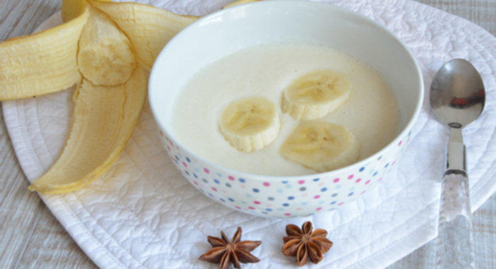 Суп-пюре из сельдерея с бананом и анисом