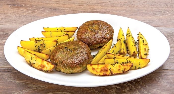 Свиные котлеты с тархуном и картофелем