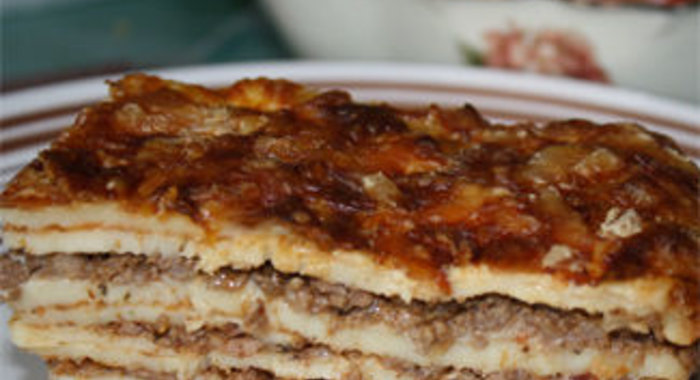 Блинная лазанья
