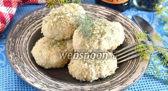 Котлеты из трески на пару