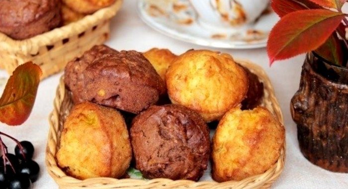 Кексы тыквенные