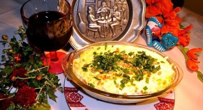 Запеканка из индейки с рисом