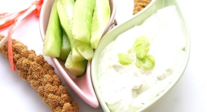 Крем-соус из хрена и зеленого лука