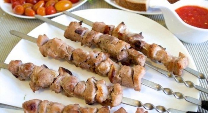 Шашлык в электрошашлычнице