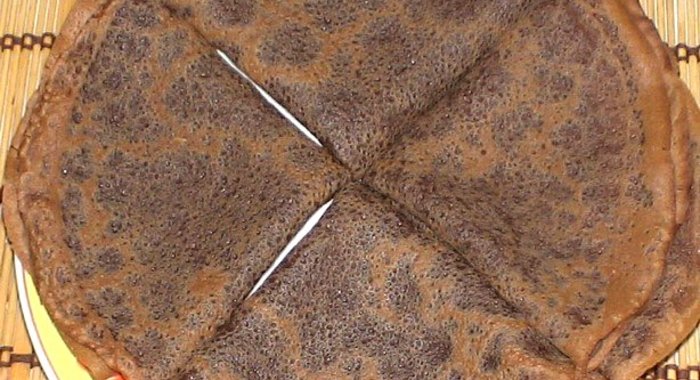 Шоколадные блины