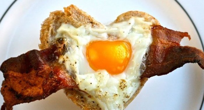 Яичница Сердце