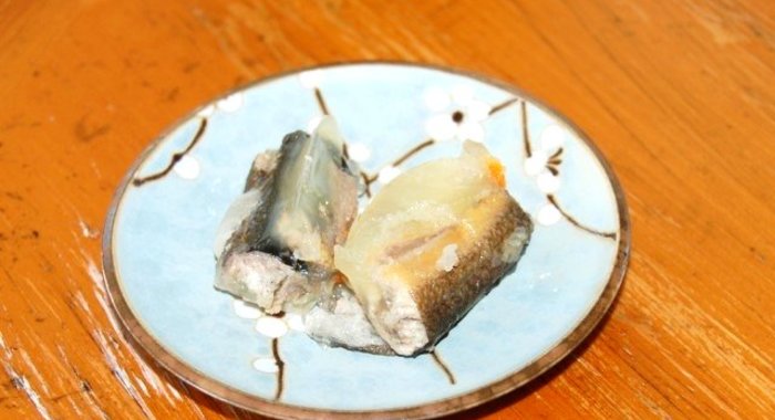 Угорь отварной в маринаде