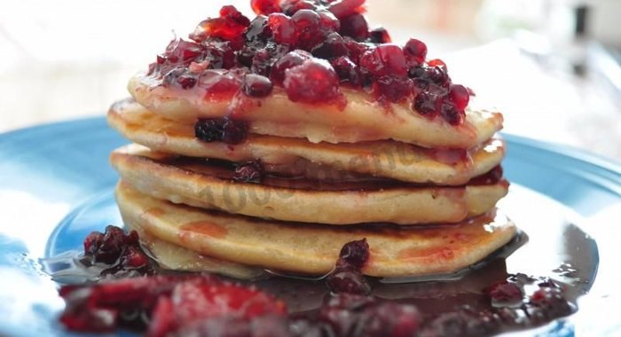 Оладьи на кефире с корицей