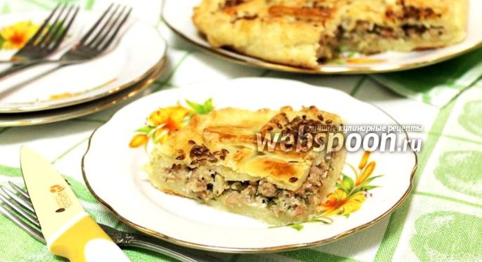 Румынский пирог с мясом