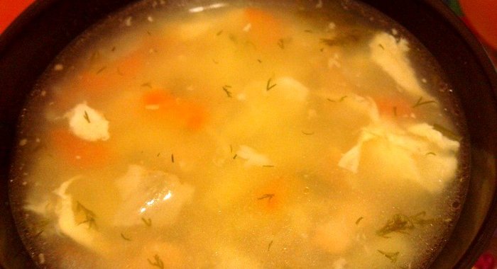 Уха из сёмги и хека