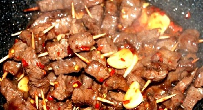 Шашлык в воке