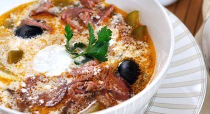 Эстонский суп из малосольной свинины с квашеной капустой и крупой «Капсад мульги»