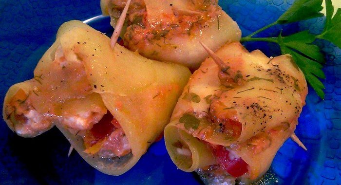 Рулетики из кабачков