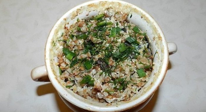 Гречка с мясом в горшочках