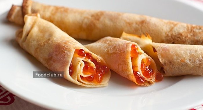 Блинчики с икрой