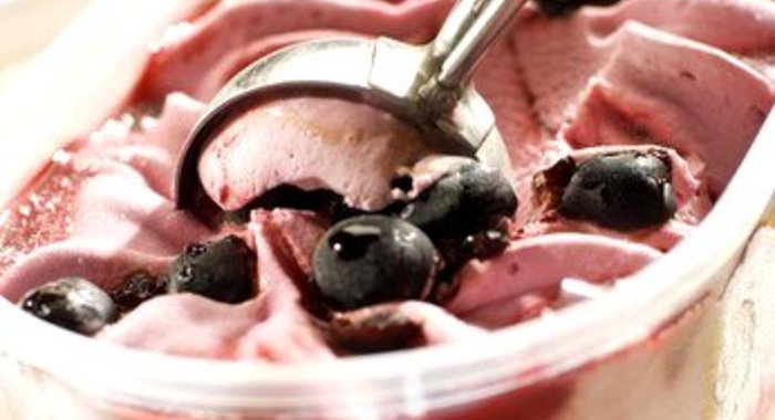 Быстрое черничное мороженое