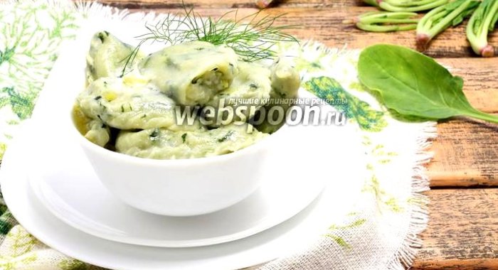 Вареники со шпинатом