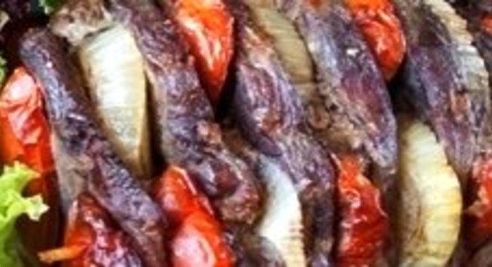 Шашлык из говядины в духовке