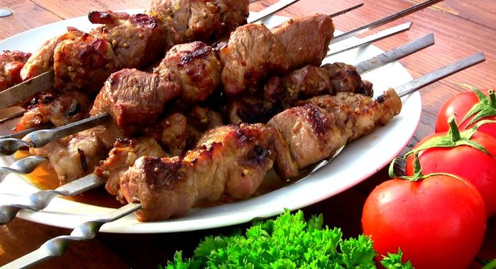Шашлык из телятины на гриле